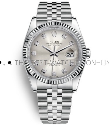 Rolex Datejust Swiss Clone Watch 116234-0084 Silver Dial (Super Model) 
