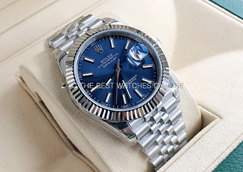 Rolex datejust hot sale dark blue
