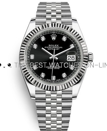 Rolex Datejust II Replica Swiss Watch 126334-0012 Black Dial (High End)