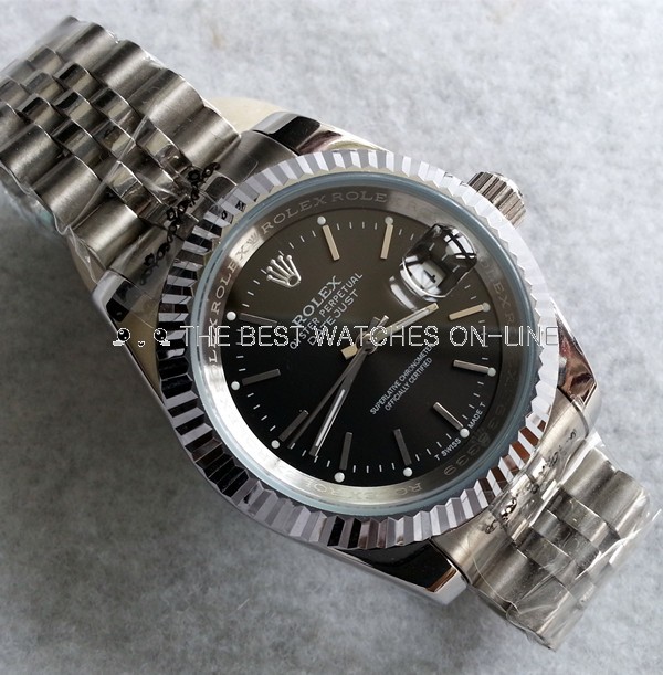 Replica Rolex Datejust II Automatic Watch Stick Marker Black Dial 41mm