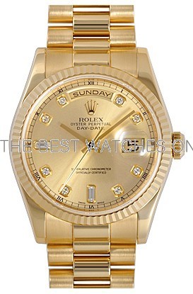 Rolex Day-Date 218238-83218 Champagne dial Men Automatic Replica Watch