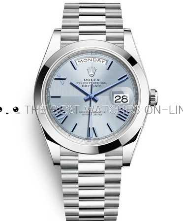 Rolex Day-Date II Replica Swiss Watch 228206-0001 Ice Blue (High End)