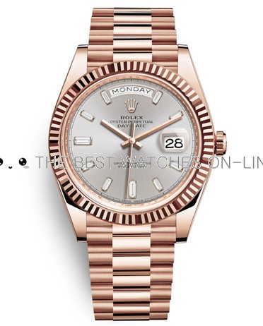 Rolex Day-Date II Replica Swiss Watch 228235-0004 Silver Dial (High End)