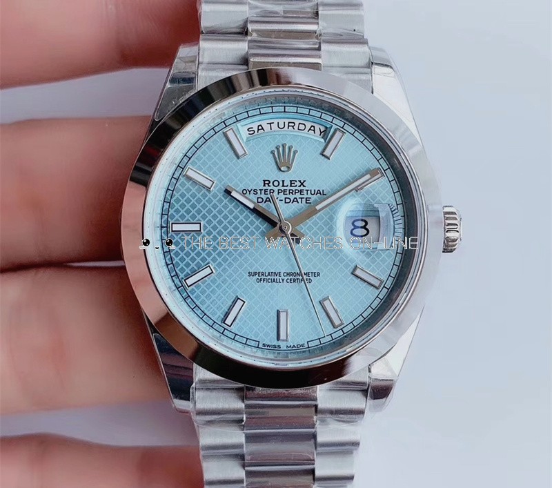 INTRODUCING: The All-New Rolex Day-Date Ice Blue Dial with Fluted Bezel —  Wrist Enthusiast