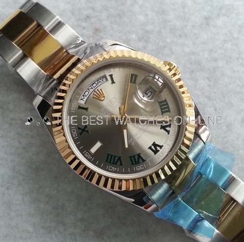 rolex day date 2 tone