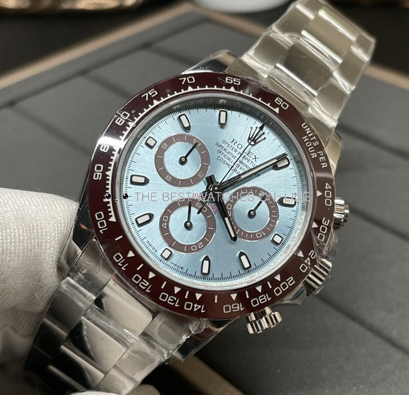 Replica Rolex Daytona Swiss Automatic 116506-0001 Ice Blue Dial 40mm (High End)