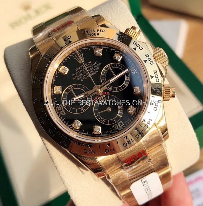 Rolex Daytona Replica Swiss Watch 116508-0008 All Gold (High End)