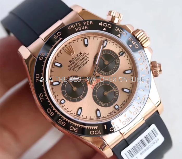 Rolex Daytona Swiss Automatic Watch Rose Gold Dial 116515-0013 (High End)  