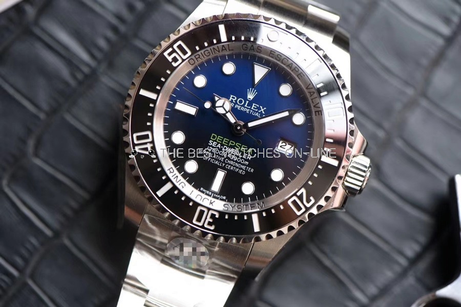 Rolex Deepsea Sea-Dweller Swiss ETA3135 Replica Watch D-Blue Dial (Super Model)