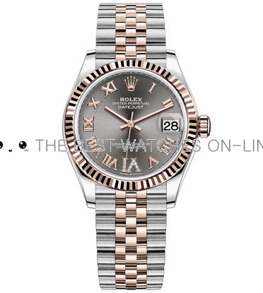 Rolex Lady-Datejust 31 Replica Swiss Watch 278271-0030 Gray Dial (High End)