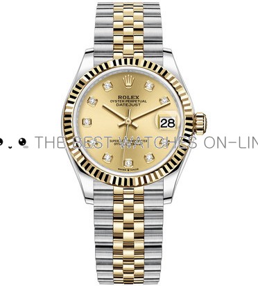 Rolex Lady-Datejust Swiss Watch 278273-0026 Gold Dial (High End)