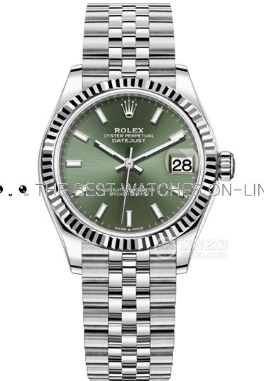 Rolex Lady-Datejust Swiss Watch 278274-0018 Green Dial (High End)