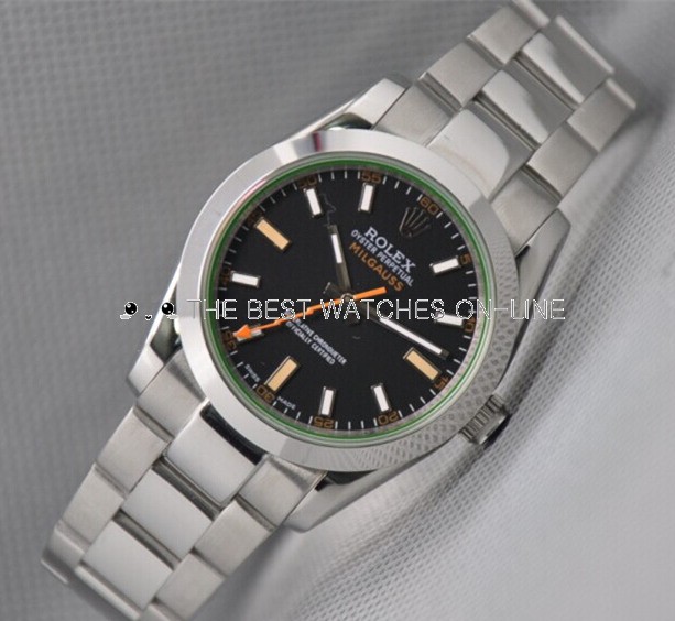 Replica Rolex Milgauss Automatic Watch 116400GV-0001 Black Dial 40mm