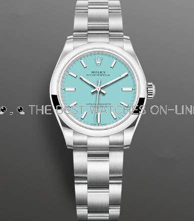 Rolex Oyster Perpetual Replica Swiss Watch 277200-0007 Ice Blue Dial 31mm (High End)