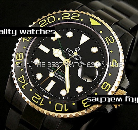 Replica Rolex Prohunter GMT-Master II Automatic Watch Black Dial 40mm