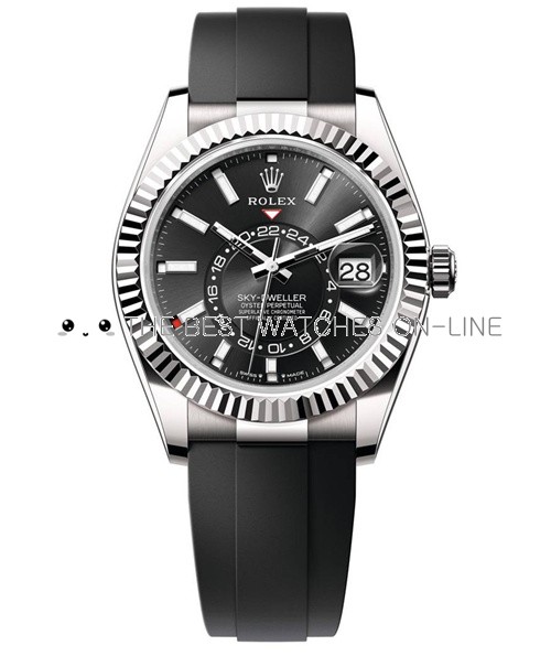 Rolex Sky-Dweller 2023 Replica Swiss Watch 336239-0002 Black Dial (High End)