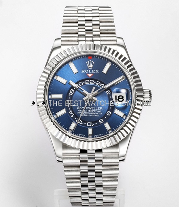 Rolex Sky-Dweller Replica Swiss Watch 326934-0004 Dark Blue Dial (High End)