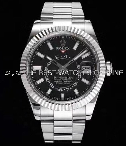 Rolex Sky-Dweller Replica Swiss Watch 326934-0005 Black (High End)