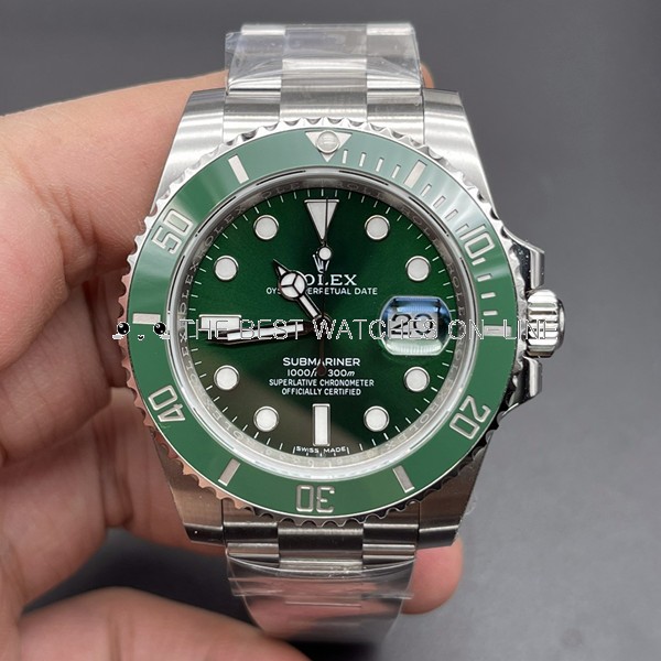 Rolex Submariner Date Swiss ETA3135 Automatic Watch Green Dial (Super Model)