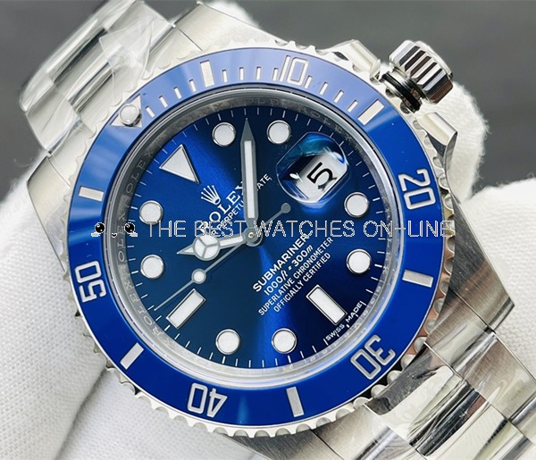 Rolex Submariner Replica Swiss Watch 116619LB-97209 Blue Dial 40MM (High End) 