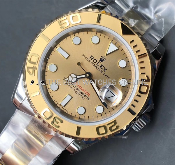 Rolex Yacht-Master 168623 Gold dial Unisex Automatic Replica Watch