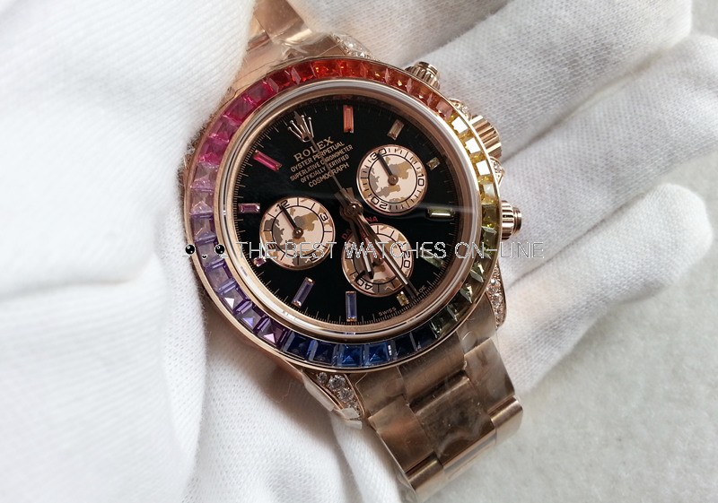 Replica Rolex Daytona Swiss Watches Rose Gold 116595Rbow 0001 40mm