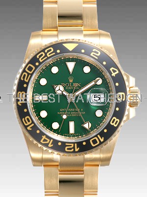 rolex gmt gold green face