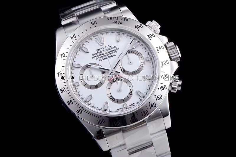 Rolex Daytona Swiss Cal.4130 Replica Watch White Dial 40mm (Super Model) 