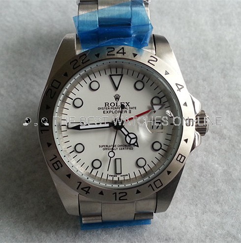 Rolex Explorer Replica Watches SS White Dial RX400