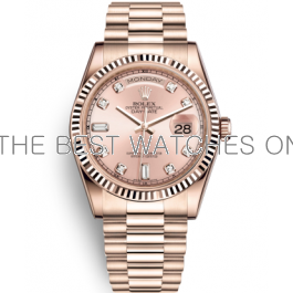 Rolex Day Date Swiss Automatic Watch 118235F 0029 Rose Gold Dial 36mm High End