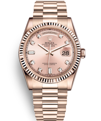 Rolex Day-Date Swiss Automatic Watch 118235F-0029 Rose Gold Dial 36mm (High End)