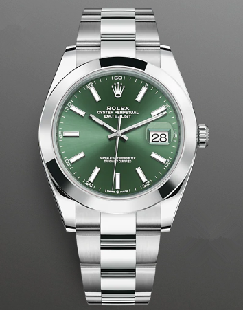 Rolex Datejust II Replica Swiss Watch 126300-0019 Olive Green Dial (High End)