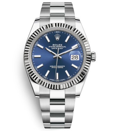 Rolex Datejust II Swiss Replica Watch 126334-0001 Dark Blue Dial 41mm (High End)
