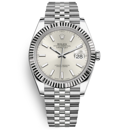 Rolex Datejust II Swiss Replica Watch 126334-0004 Silver Dial 41mm (High End)