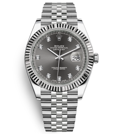 Rolex Datejust II Swiss Replica Watch 126334-0006 Gray Dial 41mm (High End)