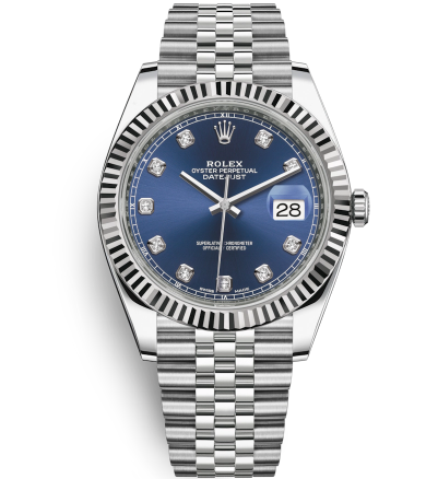 Rolex Datejust II Swiss Replica Watch 126334-0016 Dark Blue Dial 41mm (High End)