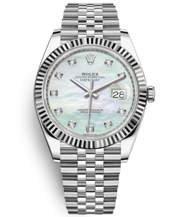 Rolex Datejust II Swiss Replica Watch 126334-0020 MOP Dial 41mm (High End)