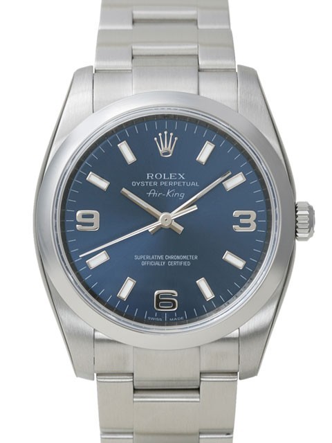 Swiss Rolex Air-King 114200-70190 Blue Dial Men Automatic Replica Watch