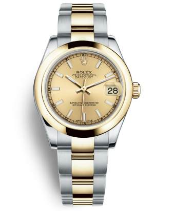 Replica Rolex Datejust Automatic Watch 178243-0008 Gold Dial 31mm