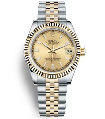 Rolex Datejust 31MM Ladies 178273-0001 Gold dial Automatic Replica Watch