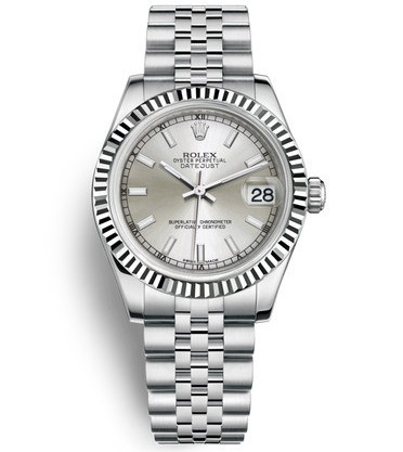 Replica Rolex Datejust Ladies Swiss Watches 178274-0009 Silver Dial 36mm(High End)