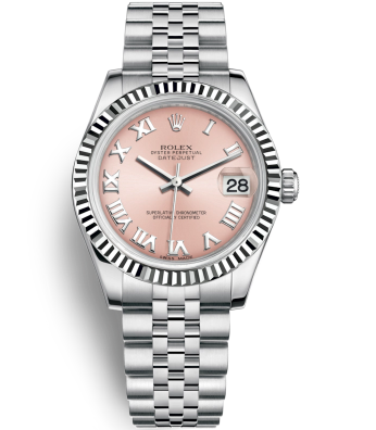 Replica Rolex Datejust Automatic Watch 178274-0077 Pink Dial 31mm