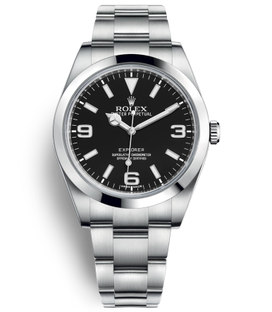 Replica Rolex Explorer Automatic Watch 214270-0003 Black Dial 39mm