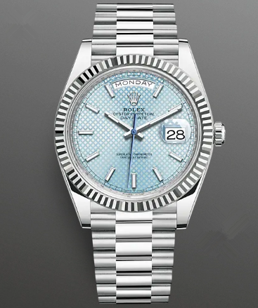 Rolex Day-Date II Replica Swiss Watch 228236-0005 Ice Blue Dial (High End)
