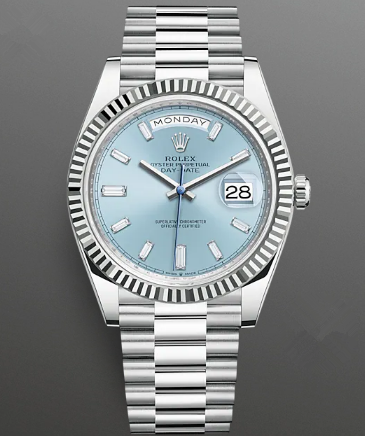 Rolex Day-Date II Replica Swiss Watch 228236-0006 Ice Blue Dial (High End)