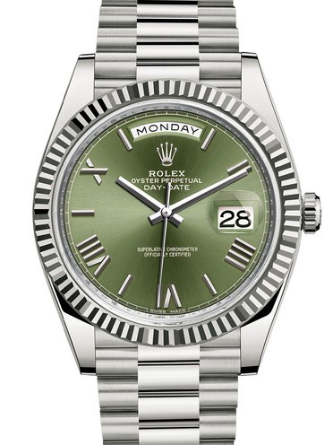 Replica Rolex Day-Date II Olive Green