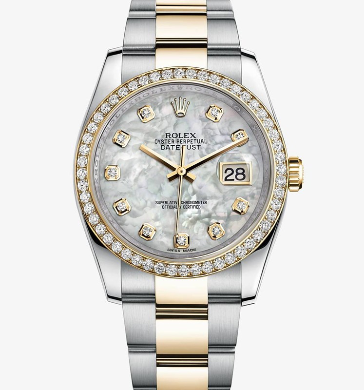 Swiss Rolex Datejust 116243-63603 White MOP dial Automatic Replica Watch 36MM