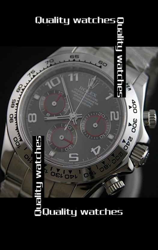Replica Rolex Daytona Swiss Watches Gray Dial 40mm (High End)