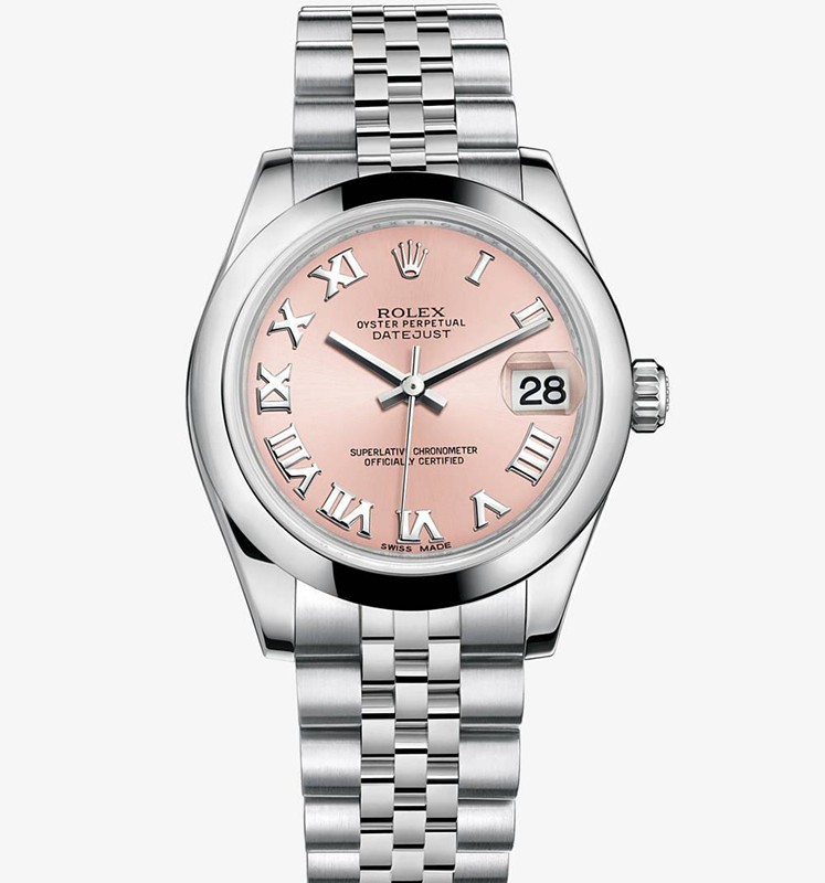 Rolex Datejust Ladies 178240 Pink dial Roman numerals time markers Automatic Replica Watch