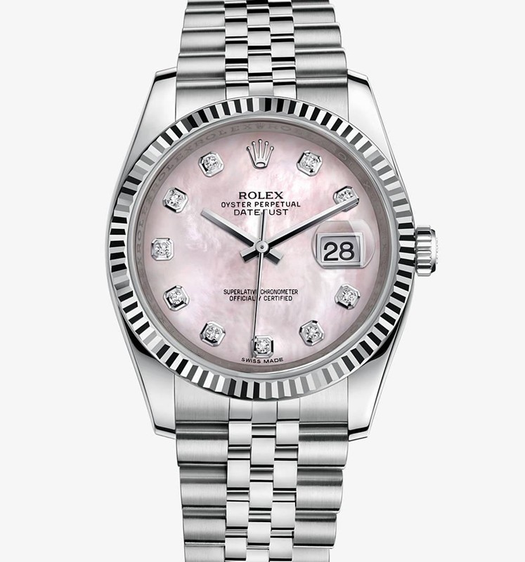 Swiss Rolex Datejust 116234-0104 Pink MOP dial Automatic Replica Watch 36MM